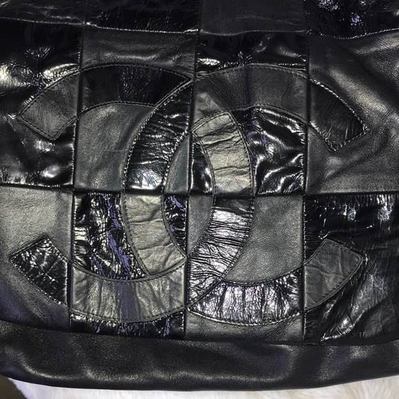 💎 CHANEL 💎 BROOKLYN PATCHWORK HOBO ACCORDION RARE BAG LARGE FLAP LEATHER - Picture 11 of 15